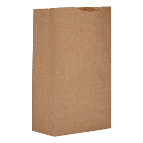 Grocery Paper Bags, 52 lb Capacity, #3, 4.75" x 2.94" x 8.04", Kraft, 500 Bags-(BAGGX3500)