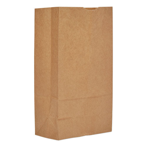 Grocery Paper Bags, #12, 7.06" x 4.5" x 13.75", Kraft, 500 Bags-(BAGGK12500)