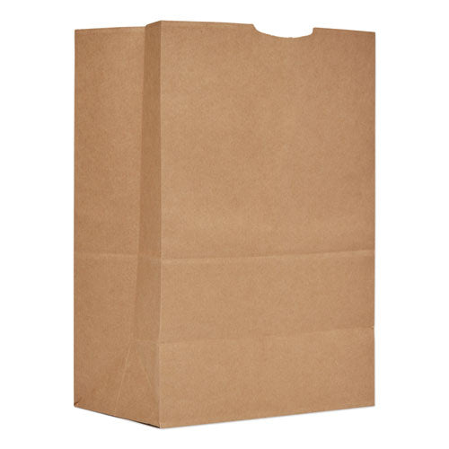 Grocery Paper Bags, 52 lb Capacity, 1/6 BBL, 12" x 7" x 17", Kraft, 500 Bags-(BAGSK1652)