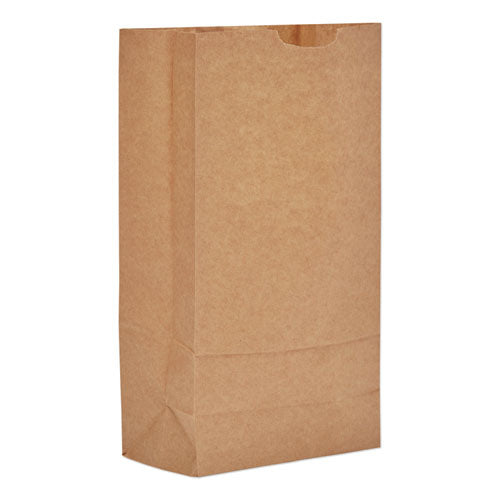 Grocery Paper Bags, 35 lb Capacity, #10, 6.31" x 4.19" x 12.38", Kraft, 2,000 Bags-(BAGGK10)