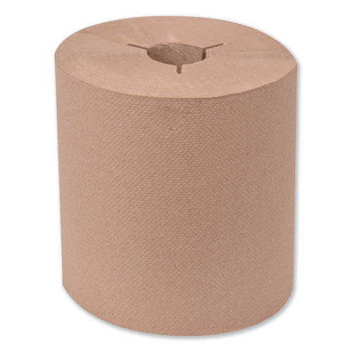 Universal Hand Towel Roll, Notched, 1-Ply, 8" x 630 ft, Natural, 6 Rolls/Carton-(TRK8031500)