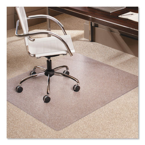 EverLife Moderate Use Chair Mat for Low Pile Carpet, Rectangular, 46 x 60, Clear-(ESR128371)