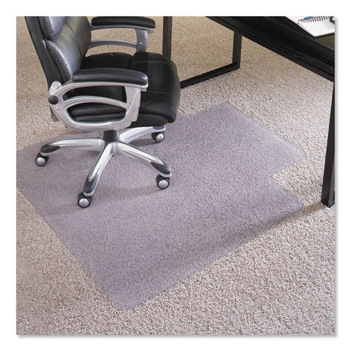 EverLife Intensive Use Chair Mat for High Pile Carpet, Rectangular with Lip, 36 x 48, Clear-(ESR124054)