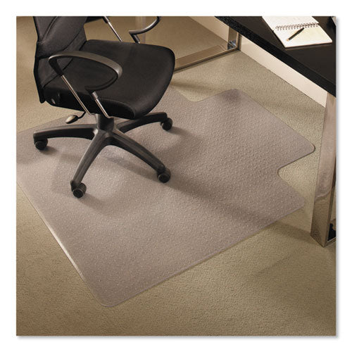 EverLife Chair Mats for Medium Pile Carpet With Lip, 36 x 48, Clear-(ESR122073)