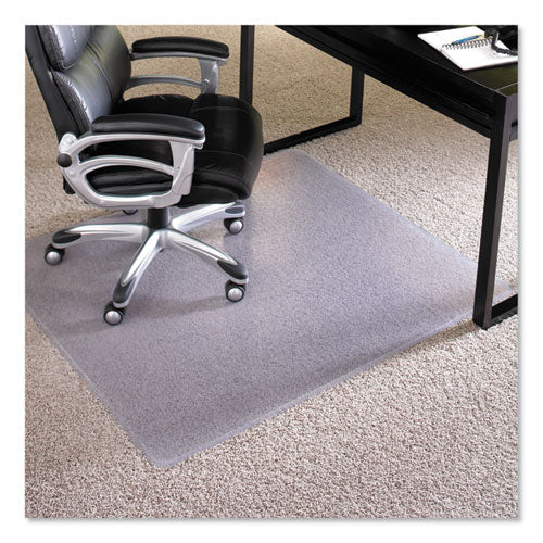 EverLife Intensive Use Chair Mat for High Pile Carpet, Rectangular, 46 x 60, Clear-(ESR124377)