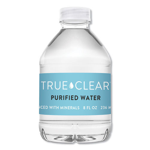 Purified Bottled Water, 8 oz Bottle, 24 Bottles/Carton-(TCL8OZ24CT)