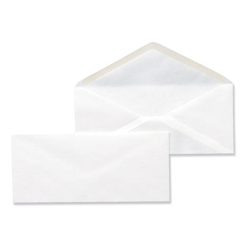 Open-Side Business Envelope, #10, Monarch Flap, Gummed Closure, 4.13 x 9.5, White, 500/Box-(UNV35210)
