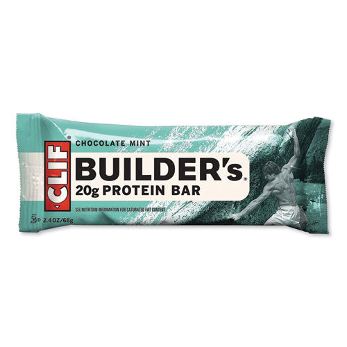 Builders Protein Bar, Chocolate Mint, 2.4 oz Bar, 12 Bars/Box-(CBCCCC160044)