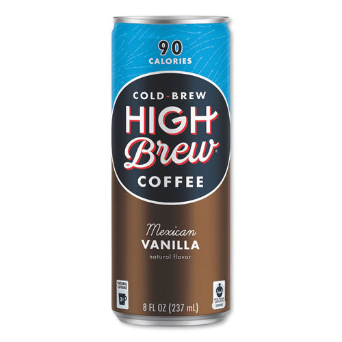 Cold Brew Coffee + Protein, Mexican Vanilla, 8 oz Can, 12/Pack-(HIH00501)
