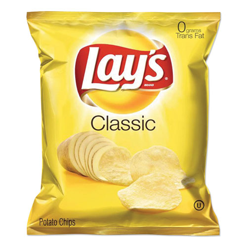 Regular Potato Chips, 1.5 oz Bag, 64/Carton-(LAYFRI44359)