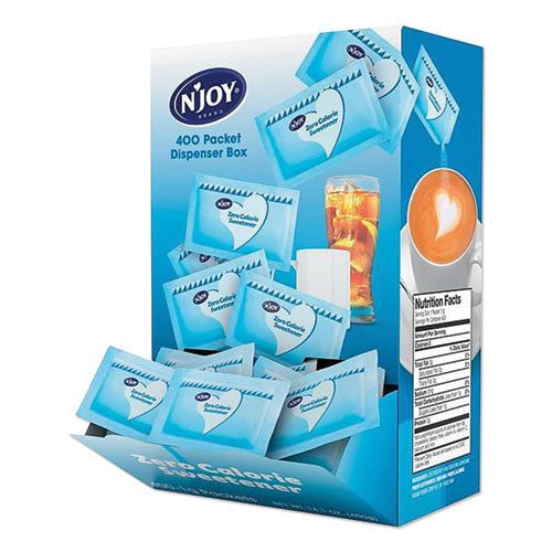 Blue Aspartame Artificial Sweetener Packets, 0.04 oz Packet, 400 Packets/Box-(NJO83219)