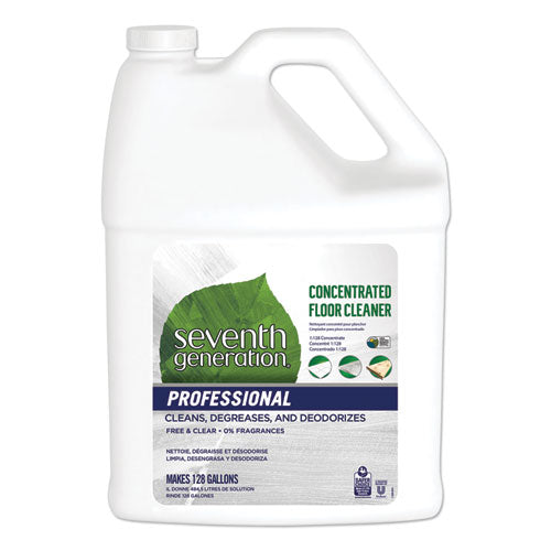 Concentrated Floor Cleaner, Free and Clear, 1 gal Bottle, 2/Carton-(SEV44814CT)