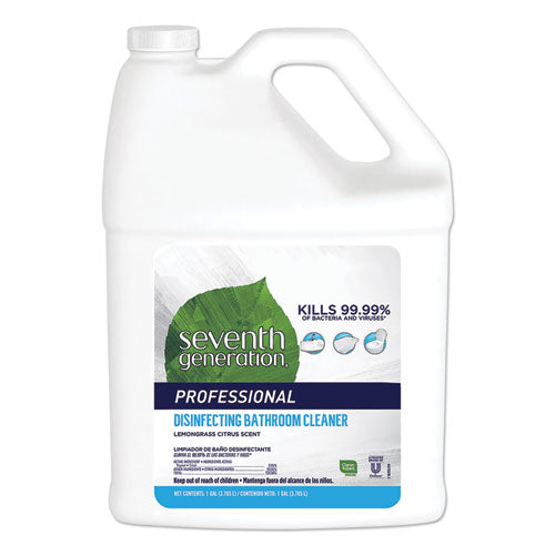 Disinfecting Bathroom Cleaner, Lemongrass Citrus, 1 gal Bottle, 2/Carton-(SEV44755CT)