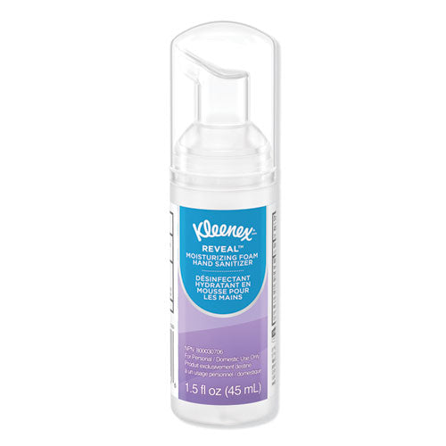 Ultra Moisturizing Foam Hand Sanitizer, 1.5 oz Pump Bottle, Unscented, 24/Carton-(KCC34604)
