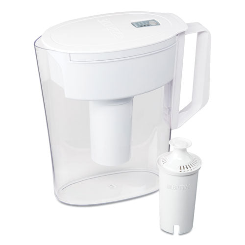 Classic Water Filter Pitcher, 40 oz, 5 Cups, Clear, 2/Carton-(CLO36089)