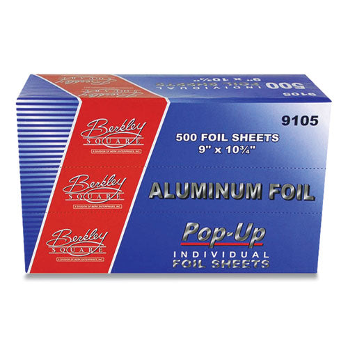 Pop-Up Aluminum Foil, 9 x 10.75, 500 Sheets/Pack, 6 Packs/Carton-(BSQ1379000)