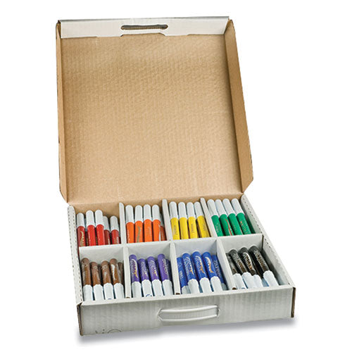 Washable Marker Master Pack, Broad Bullet Tip, Assorted Colors, 200/Carton-(DIX80614)