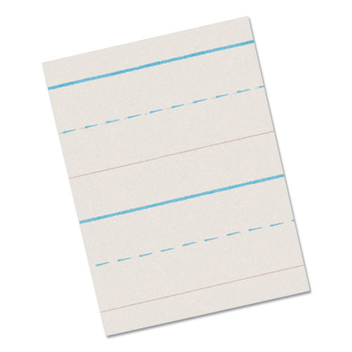 Multi-Program Handwriting Paper, 30 lb Bond Weight, 5/8" Long Rule, Two-Sided, 8.5 x 11, 500/Pack-(PAC2692)