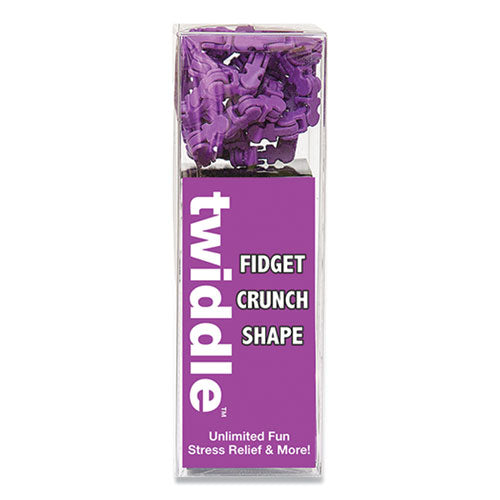 Twiddle Fidget Crunch Shape, Purple, Ages 5 and Up-(ZOR1473)