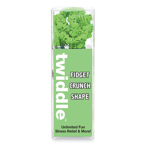 Twiddle Fidget Crunch Shape, Green, Ages 5 and Up-(ZOR1472)