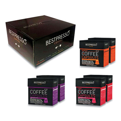 Nespresso Pods Intense Coffee Variety Pack, 120/Carton-(BPSBST06106)