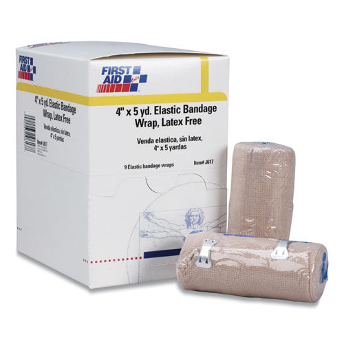 Reusable Elastic Bandage Wrap, 4" x 15 ft, 9/Box-(FAO5903)