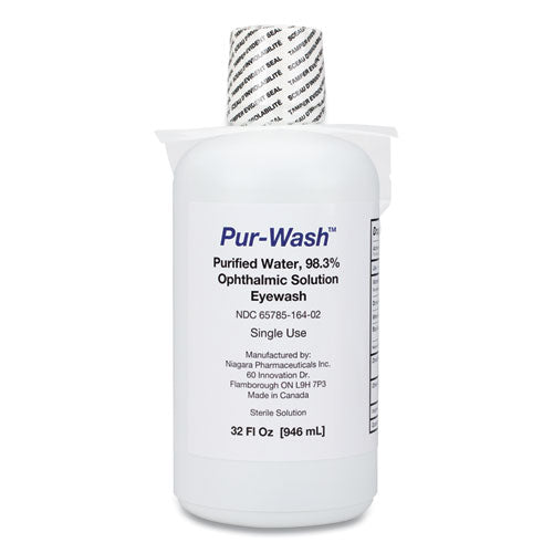 Pur-Wash Eye Wash, 32 oz Bottle-(FAO340232)