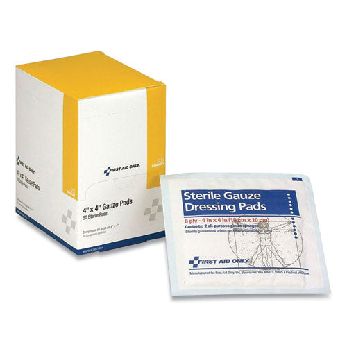 Sterile Gauze Pads, 4 x 4, 50/Box-(FAOJ213)