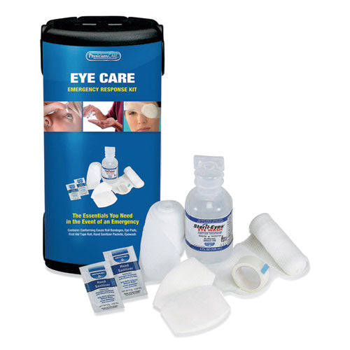 First Responder Eye Care First Aid Kit, Plastic Case-(PHY90142)