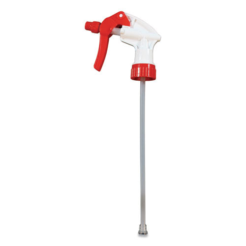 General Purpose Trigger Sprayer, 8.13" Tube, Fits 24 oz Bottles, Red/White, 24/Carton-(IMP58062491)