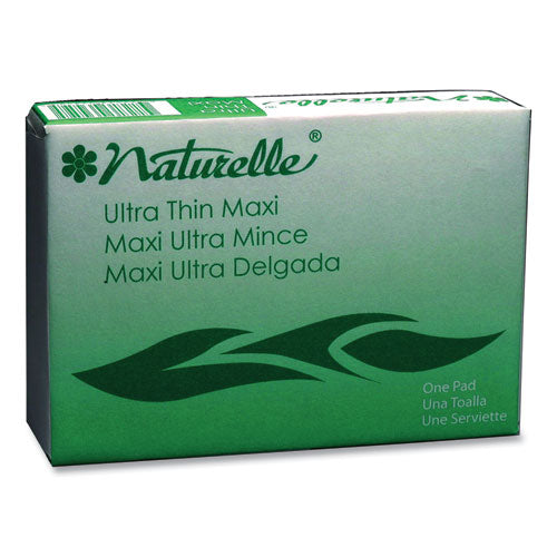 Naturelle Maxi Pads, #4 Ultra Thin with Wings, 200 Individually Wrapped/Carton-(IMP25169798)
