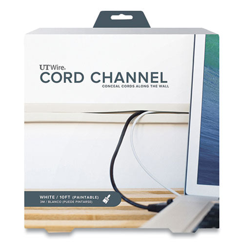 Cord Channel, 1" x 10 ft, White-(RBOUTWCC1001WH)