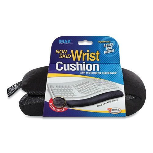 Nonskid Keyboard Wrist Cushion, 15.75 x 10, Black-(IMAA10173)