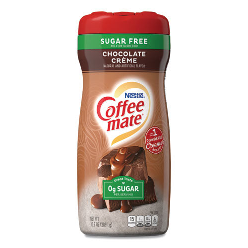 Sugar Free Chocolate Creme Powdered Creamer, 10.2 oz, 6/Carton-(NES59573CT)