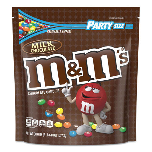 Milk Chocolate Candies, Milk Chocolate, 38 oz Bag-(MNM55114)