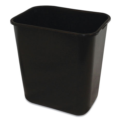 Soft-Sided Wastebasket, 28 qt, Polyethylene, Black-(IMP77025)