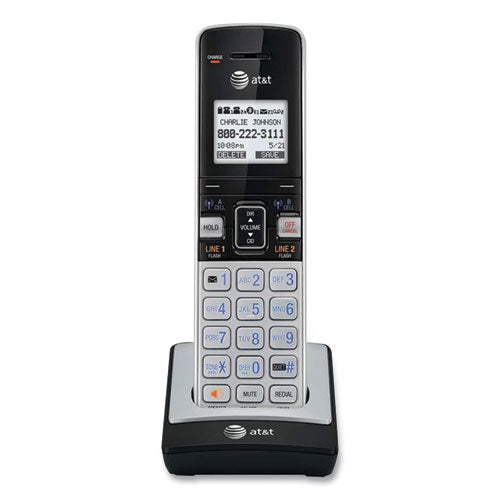 TL86003 Cordless Telephone Handset for the TL86103 System, Silver/Black-(ATTTL86003)