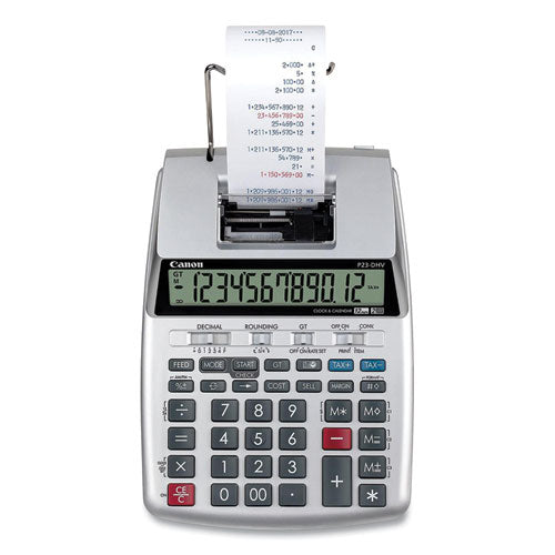 P23-DHV-3 12-Digit Desktop Calculator, Black/Red Print, 2.3 Lines/Sec-(CNM2279C001)