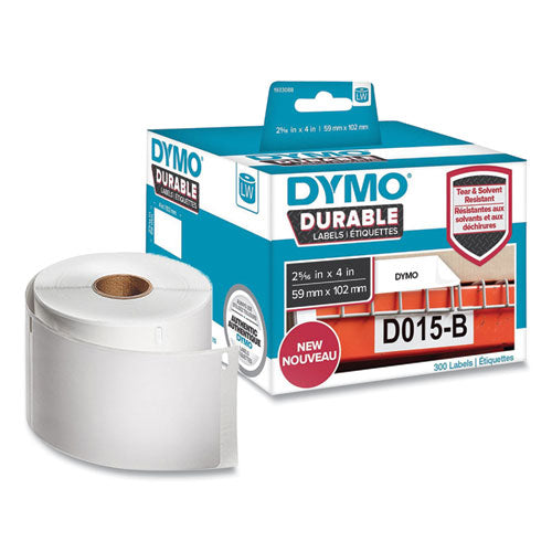 LW Durable Multi-Purpose Labels, 2.31" x 4", White, 300 Labels/Roll-(DYM1933088EA)