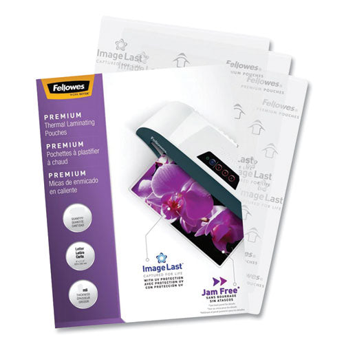 ImageLast Laminating Pouches with UV Protection, 5 mil, 9" x 11.5", Gloss Clear, 60/Pack-(FEL5288001)