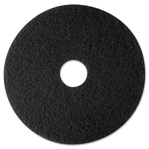 Low-Speed High Productivity Floor Pads 7300, 12" Diameter, Black, 5/Carton-(MMM08270)