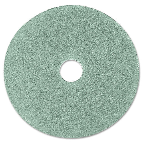 Ultra High-Speed Floor Burnishing Pads 3100, 19" Diameter, Aqua, 5/Carton-(MMM08752)