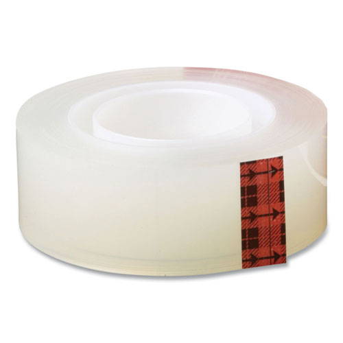 Transparent Tape, 1" Core, 0.5" x 36 yds, Crystal Clear, 2/Pack-(MMM600H2)