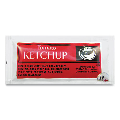 Condiment Packets, Ketchup, 0.25 oz Packet, 200/Carton-(VST80002)