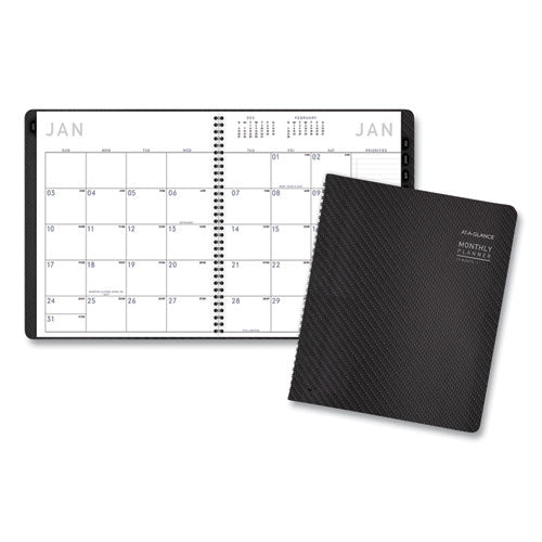 Contemporary Monthly Planner, Premium Paper, 11 x 9, Graphite Cover, 12-Month (Jan to Dec): 2023-(AAG70260X45)