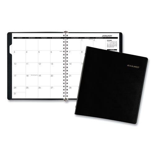 Refillable Multi-Year Monthly Planner, 11 x 9, Black Cover, 60-Month (Jan to Dec): 2022 to 2026-(AAG7029605)