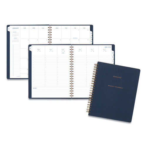 Signature Collection Firenze Navy Weekly/Monthly Planner, 11 x 8.5, Navy Cover, 13-Month (Jan to Jan): 2023 to 2024-(AAGYP90520)