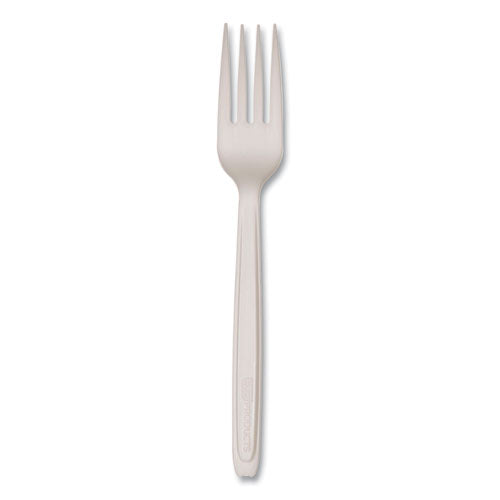 Cutlery for Cutlerease Dispensing System, Fork, 6", White, 960/Carton-(ECOEPCE6FKWHT)