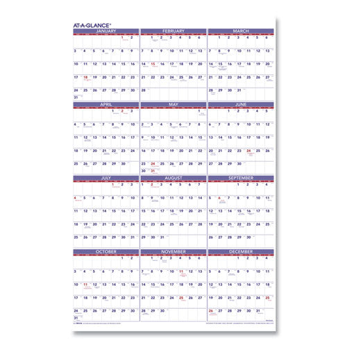 Yearly Wall Calendar, 24 x 36, White Sheets, 12-Month (Jan to Dec): 2023-(AAGPM1228)