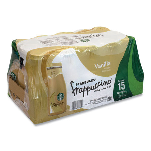 Frappuccino Coffee, 9.5 oz Bottle, Vanilla, 15/Pack, Ships in 1-3 Business Days-(GRR90000050)